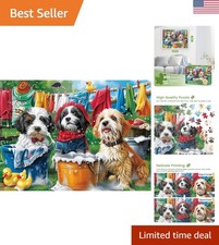 Charming 300 Piece Dog Jigsaw Puzzle - Exceptional Quality and Handcrafted Fun