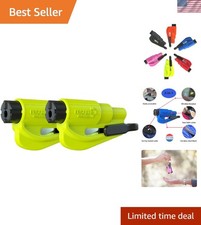 The Compact Emergency Keychain Car Escape Tool, Seatbelt Cutter and Window B...