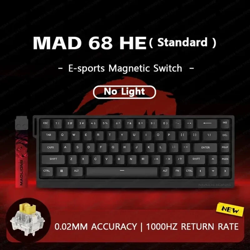 Magnetic Switch Wired Mechanical Gaming Keyboard for Enhanced Computer Performance