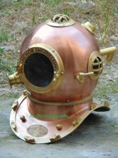 Decorazione casco subacqueo finitura antica ingegneria ancoraggio mare profon...