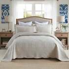 100% Cotton Oversized Bedspread Lightweight Quilt Embroidery Farmhouse Bedding