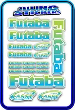 FUTABA SERVO RADIO RX TX 2.4G FLIGHT REMOTE CONTROL STICKERS FASST BLUE GREEN W