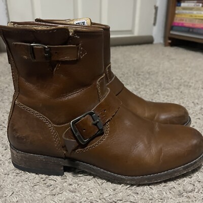 Frye Women s Size 9 Engineer Harness Boots Light Brown