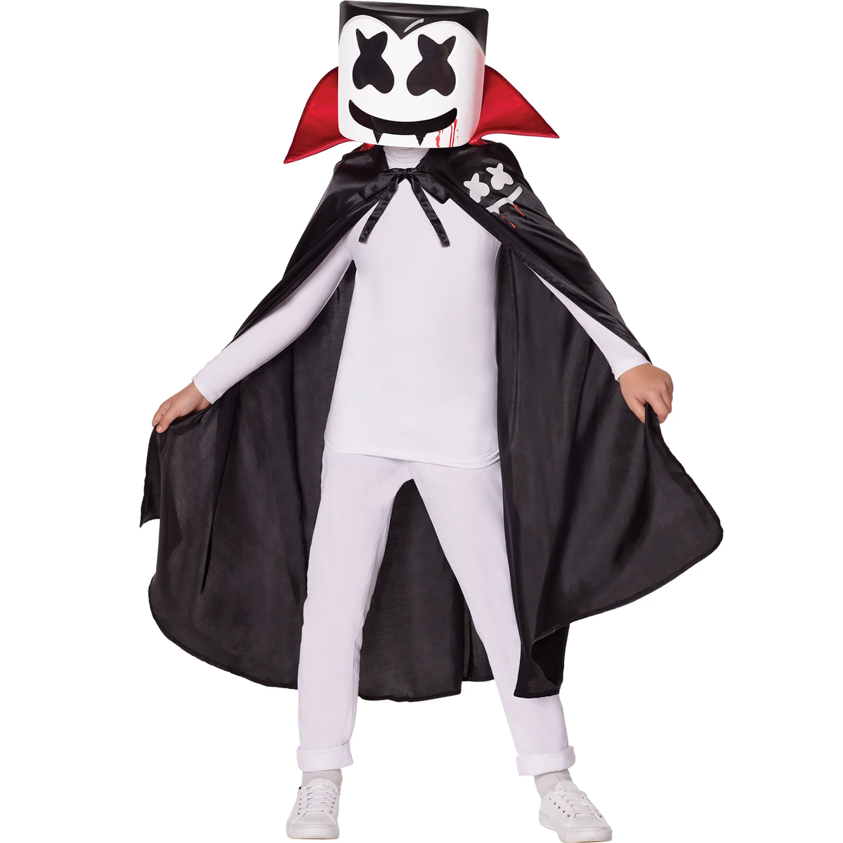 Marshmello Mello Vampire CHILD Costume NEW Cape Mask | eBay