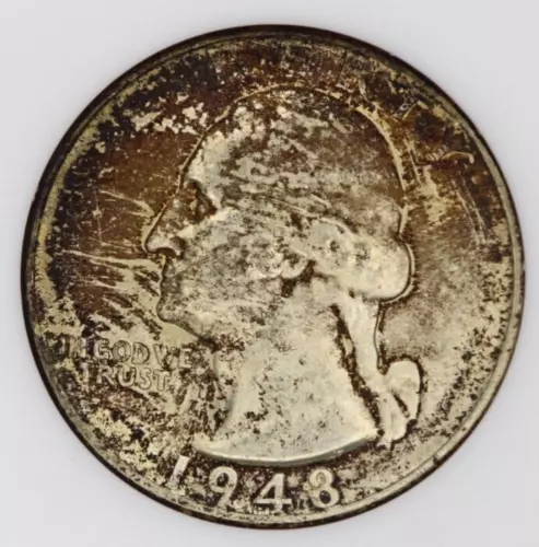 1948 Washington Quarter NGC MS66 Fresh Old No Line Holder - Original!