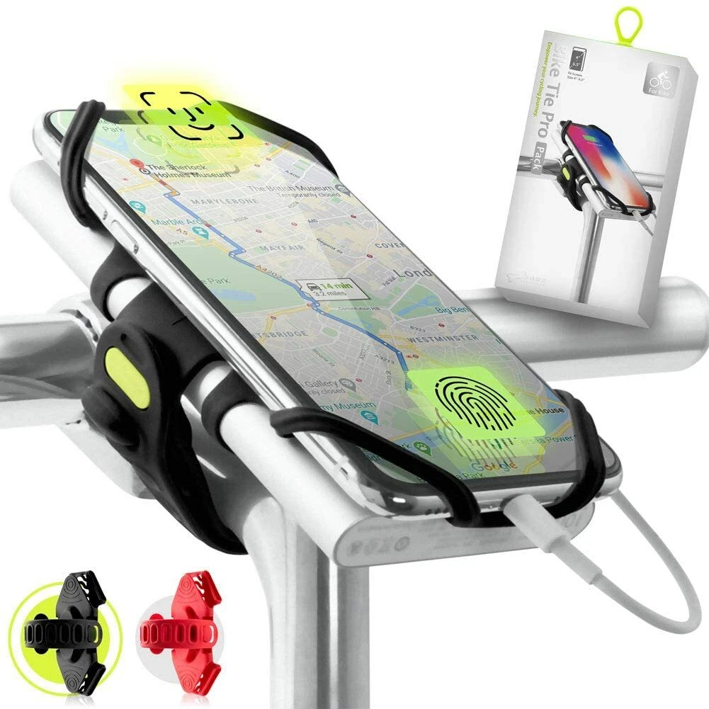 Alu Handyhalterung Fr Lenker  Universal Fr Fahrrad, Motorrad, Kinderwagen  (silber) Motorrad Smartphone Halterung