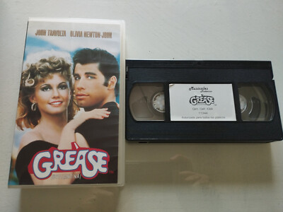Grease John Travolta Olivia Newton John - VHS Cinta Español