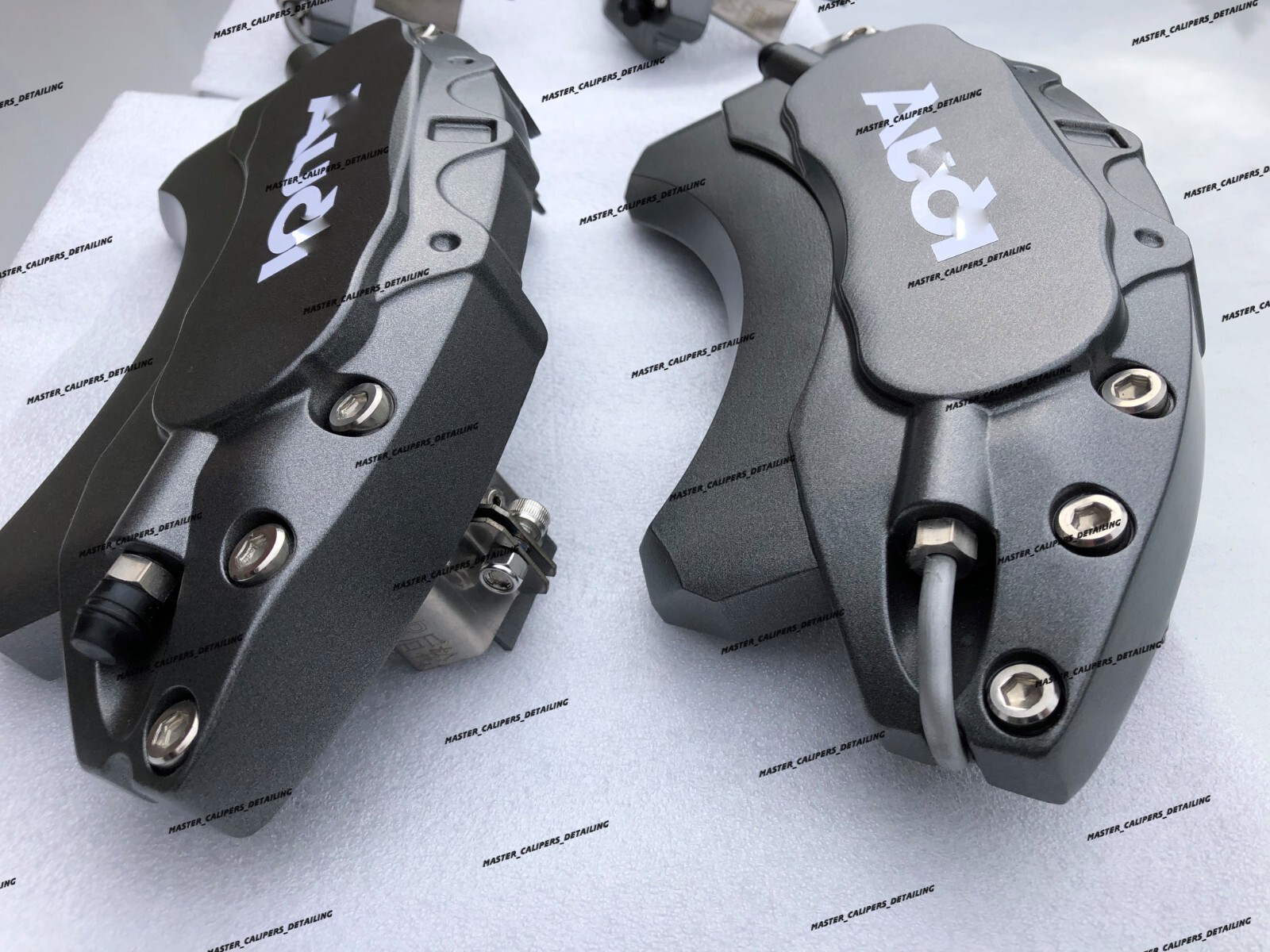 Custom made Audi A6 brake caliper covers full METAL MADE Custom Audi