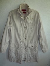 SCHÖNE "CECIL" JACKE / KURZMANTEL - GR. L - BEIGE - POLYESTER+BAUMWOLLE+NYLON  