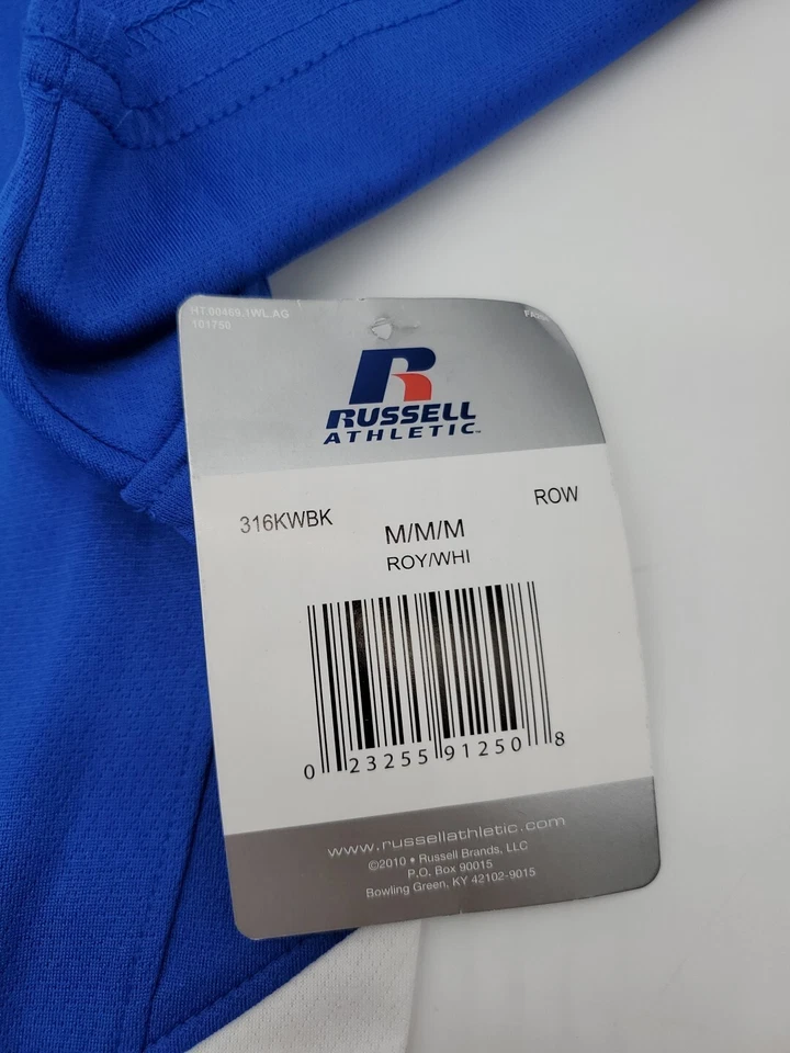 Camiseta deportiva Russell juvenil niño mediana multicolor bordada Henley... #8349 Foto 4 de 4