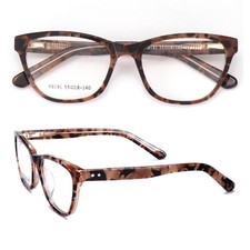 Hand Made Tortoise Cat Eye Eyeglass Eyewear Women Retro Acetate Glasses Frames