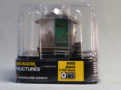 WOODLAND SCENICS WOOD SHACK BUILT & READY O GAUGE train land builing WDS5858 NEW