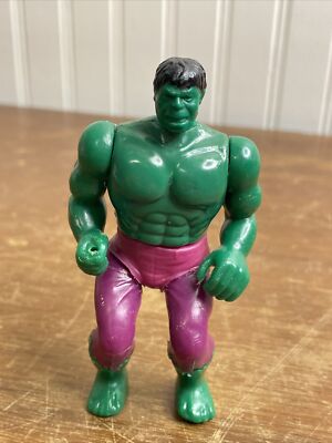 VTG 1975 Incredible Hulk Bent Knee Mego Pocket Heroes Action Figure  READ
