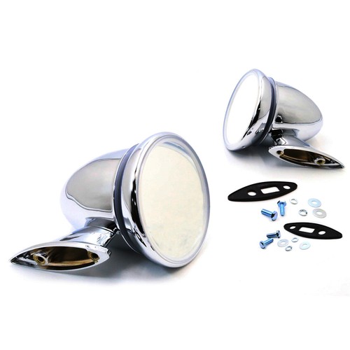 1970-76 HILLMAN SUNBEAM AVENGER GL DL PLYMOUTH CRICKET DOOR FENDER MIRRORS PAIR - Picture 3 of 6