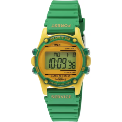 TIMEX Watch Atlantis Forest Service Green/Yellow 35MM America