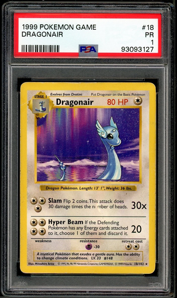 Pokémon TCG Base Set Grade 1 English Collectible Individual Card