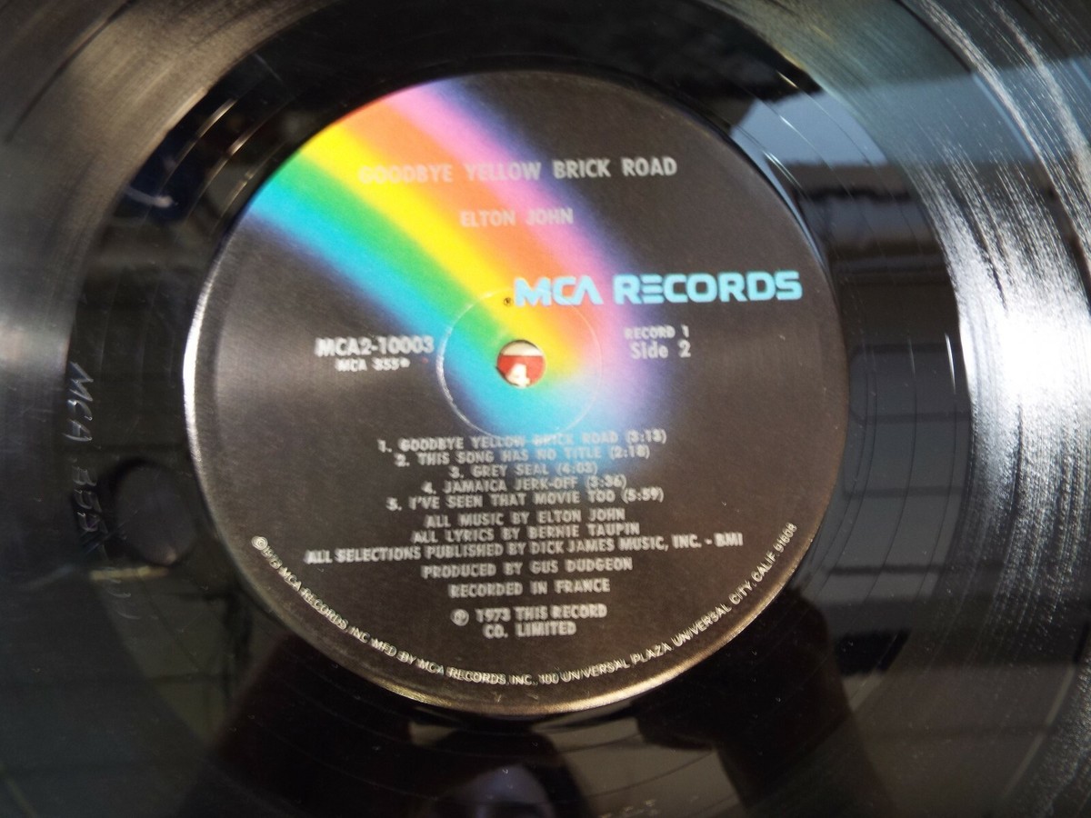 Elton John Goodbye Yellow Brick Road Gatefold DOUBLE LP VINYL