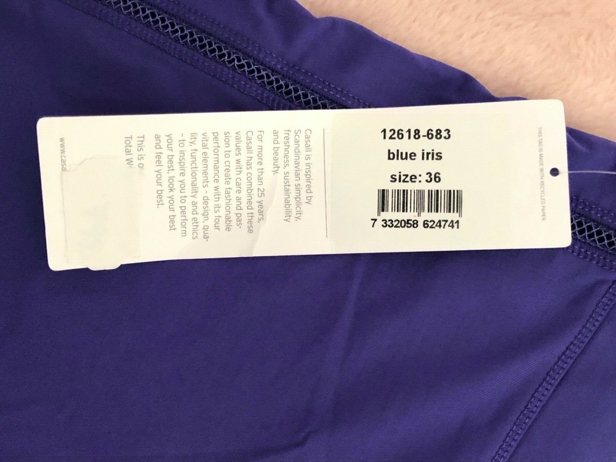 Leggings De Sport Femme Casall 3/4 Longueur Taille 10 - Neuf Avec étiquettes - Couleur Violet