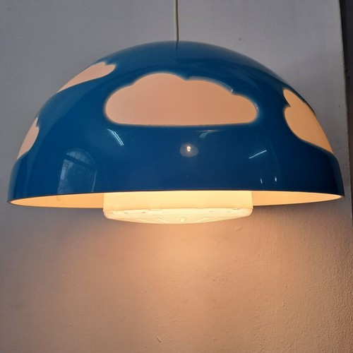Lampe à Suspension Vintage Plastique Métal Design Années 60