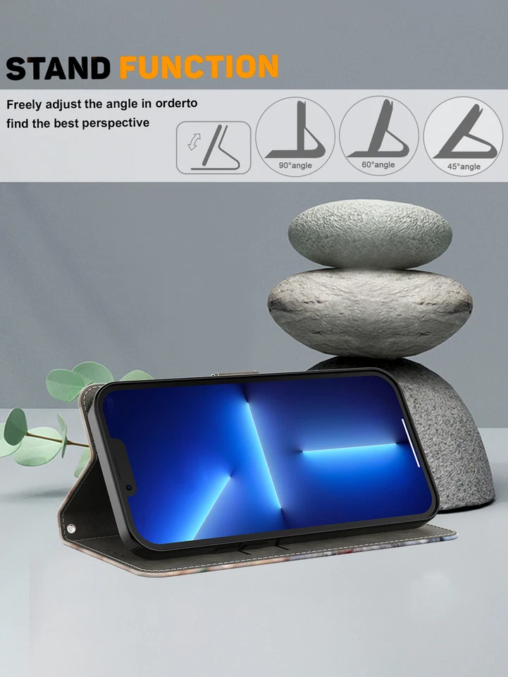 Flip Wallet Magnetic Case Stand Cover For Honor 70 Magic4 Lite 9X X9 Play 6T Pro - Image 3 of 4