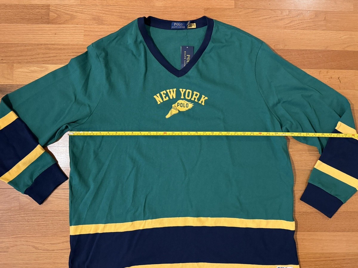 New XXL Polo Ralph Lauren Hockey Shirt Jersey NY State Champs P