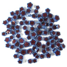 Chinese Bellflower Murrine 1101-96 Millefiori COE 96 Glacial Art Glass Fusing