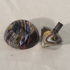 ANDY DAVIS, Glass Art Spinning Top Base, Megans Run , 339Q