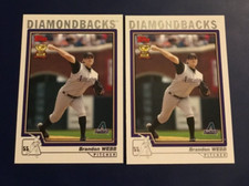 2004 Topps #  502 BRANDON WEBB ROOKIE Lot 2 Arizona Diamondbacks GOLD CUP Hot !