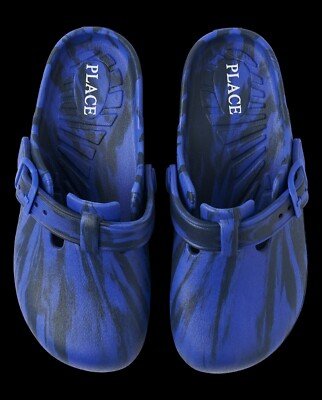 New The Children s Place Boys Tie Dye Clogs - Navy Size 3