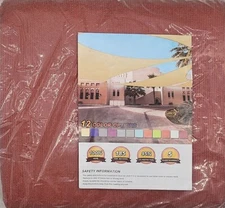 18x18 Ft 97% UV Block Square Sun Shade Sail HDPE Canopy Park Backyard *SEE NOTES