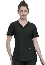 Cherokee Scrubs Form V Neck Scrub Top CK840 OLBA Olive Branch Free Ship