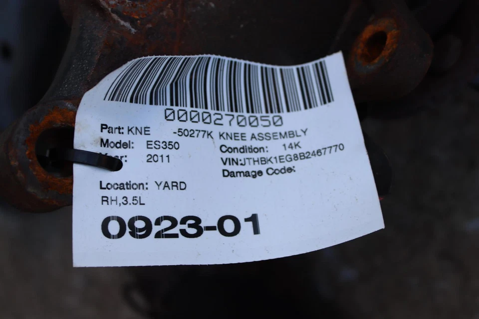 2007-2012 LEXUS ES350 CUBO DE JUNTA DE EIXO DIANTEIRO DIREITO COM BRAÇO DE CONTROLE FABRICANTE DE EQUIPAMENTO ORIGINAL - Imagem 3 de 3