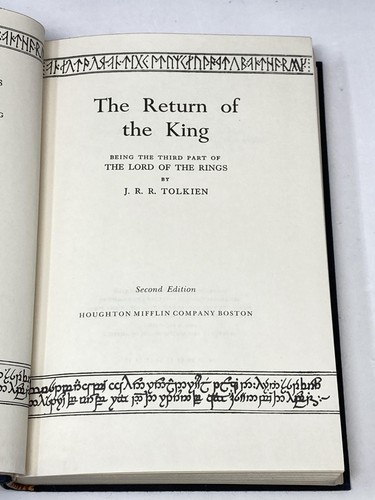 J R R Tolkien / LORD OF THE RINGS THREE VOLUMES COMPLETE The Fellowship 1965 - Picture 5 of 7