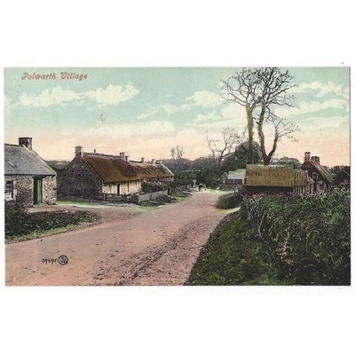 POLWARTH Dorf bei Duns und Greenlaw, Berwickshire Postkarte unbenutzt