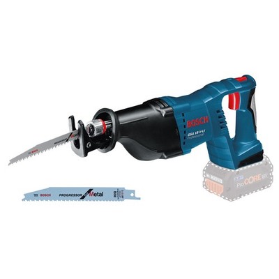 Bosch Akku-Säbelsäge Tigersäge Reciprosäge GSA 18 V-LI im Karton