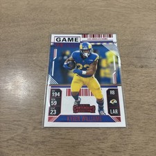 KYREN WILLIAMS 2024 PANINI CONTENDERS RED GAME TICKET CARD LA RAMS 