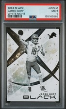 2024 PANINI BLACK WHITE NIGHT #WNJG JARED GOFF PSA 9