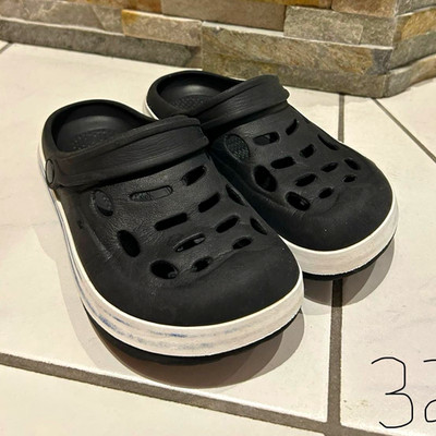 Crocs Crocband Kinder Clogs Slip-On leicht Logo Schwarz/Weiß EU 32