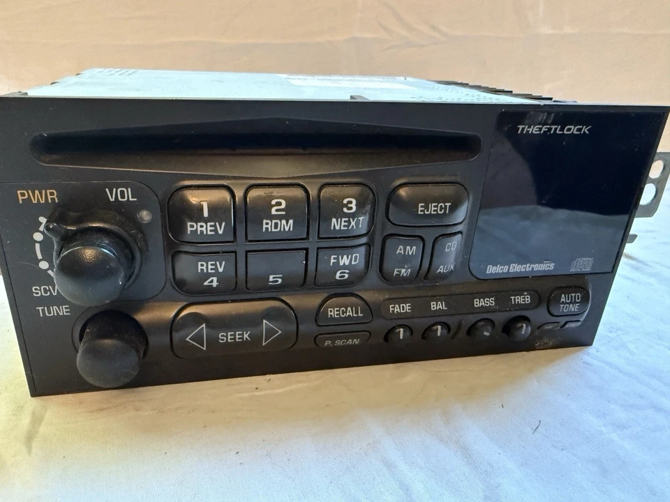 💙Reproductor de CD radio estéreo OEM DELCO original de fábrica GM GMC CHEVY CHEVROLET 09383045 Foto 3 de 4