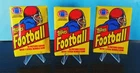 3 1981 TOPPS FOOTBALL UOPENED WAX PACKS Possible #216 JOE Montana Rookie CLEAN