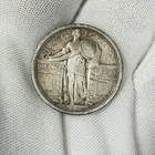 1917-P 25c Standing Liberty Quarter 1/4 Dollar 90% Silver US Coin SLQ TYPE 1 T1!