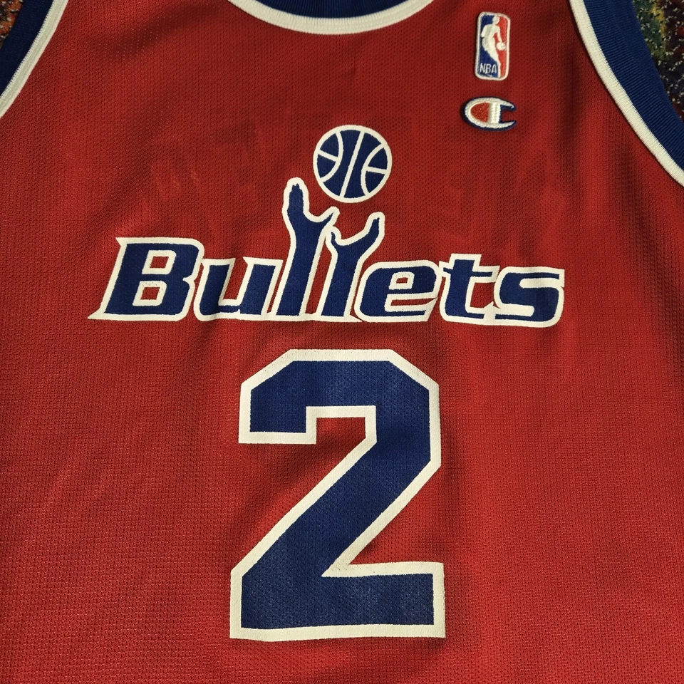 Vintage Washington Bullets Chris Webber Champion Jersey Size 44 (Large) - Image 3 of 4