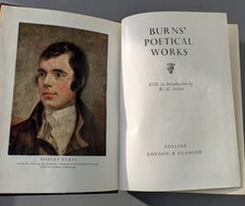 Burns Poetical Works by Robert Burns Collins First Edition