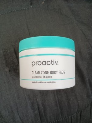 2x Proactiv Clear Zone Body Pads 75 Pads Salicylic Acid Acne Medication Exp 4/26