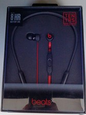 Beats Flex Wireless Earbuds MRQA2PA/A w/Case - Lightweight Bluetooth Black-Red