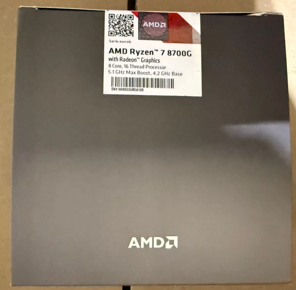 AMD Ryzen 7 8700G Processor (Zen 4) 8-Core 4.2GHz AM5 65W CPU 100-100001236SBX - Image 3 of 3