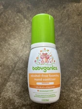 Babyganics Alcohol-free Foaming On-The-Go Hand Sanitizer 1.7 Ounce. Exp 11/25