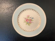 Vintage Homer Laughlin Eggshell Georgian Blue saucer plate 6.25”-E