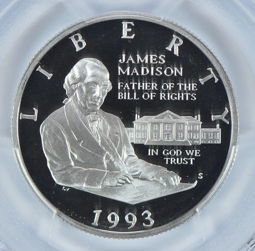1993-S Madison Bill Of Rights Commemorative Half Dollar PR69 DCAM PCGS *6586 - Picture 3 of 5
