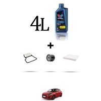 Hoffcar Wartungsset 3 Filter Und 4L ÖL FüR Suzuki Swift V 1.2 Hybrid 61Kw Ab